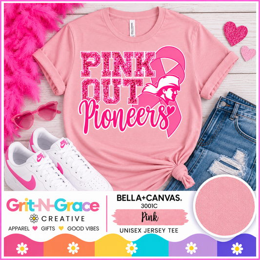 Pink Out Pioneers Breast Cancer Awareness Tee